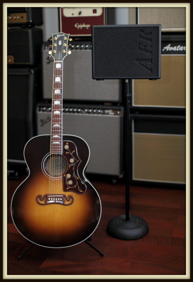 Gibson J-200 and AER Compact 60/3