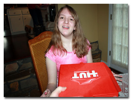 Dad: Here, I got you this pizza for your birthday...
